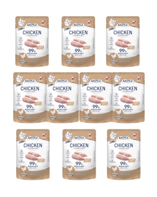 BALTICA NUTRACEUTIC kurczak zestaw 10x100g karma dla kota
