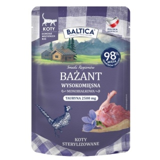 BALTICA SMAKI REGIONÓW bażant - monobiałkowa karma dla kota 100g