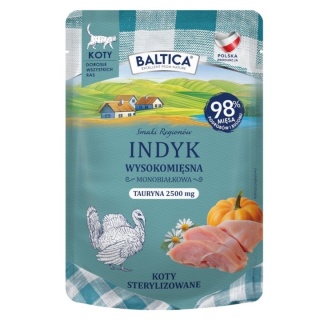 BALTICA SMAKI REGIONÓW indyk - monobiałkowa karma dla kota 100g