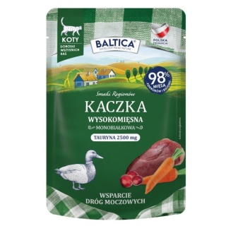 BALTICA SMAKI REGIONÓW kaczka - monobiałkowa karma dla kota 100g