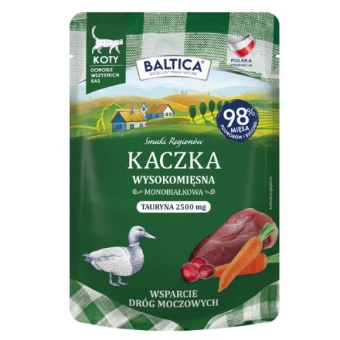 BALTICA SMAKI REGIONÓW kaczka - monobiałkowa karma dla kota 100g