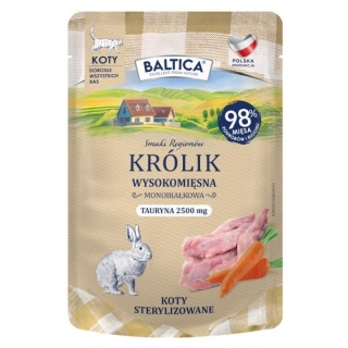 BALTICA SMAKI REGIONÓW królik - monobiałkowa karma dla kota 100g