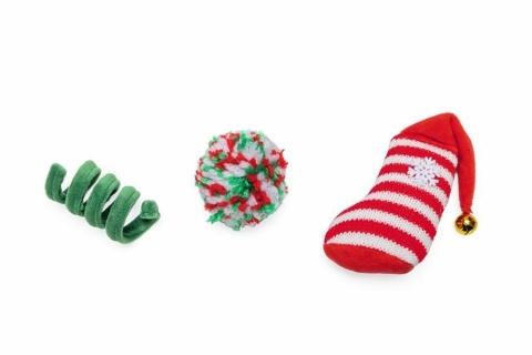 Beeztees Christmas Fun - zestaw świątecznych zabawek dla kota