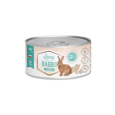 Bemo Cat Rabbit Monoprotein - karma mokra dla kota z królikiem monobiałkowa 200g