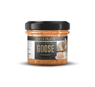 Cats Plate Goose mousse - mus z gęsi dla kotów 100g