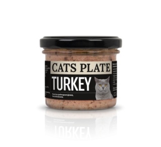 Cats Plate Indyk 100g karma monobiałkowa dla kota