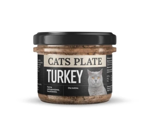 Cats Plate Indyk 180g karma monobiałkowa dla kota