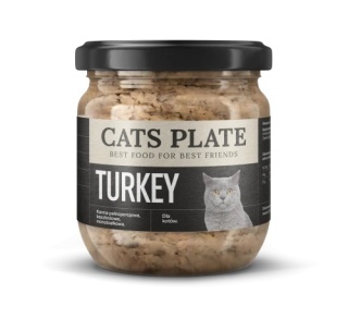 Cats Plate Indyk 360g karma monobiałkowa dla kota