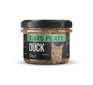 Cats Plate Kaczka i Indyk 180g dla kota