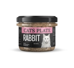Cats Plate Królik i Indyk 180g dla kota