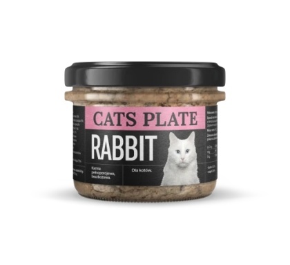 Cats Plate Królik i Indyk 180g dla kota