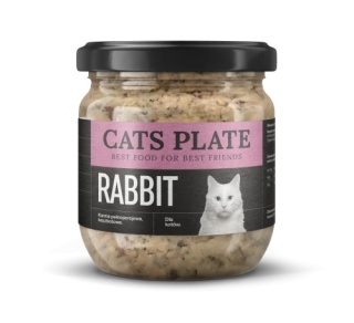 Cats Plate Królik i Indyk 360g - karma dla kota