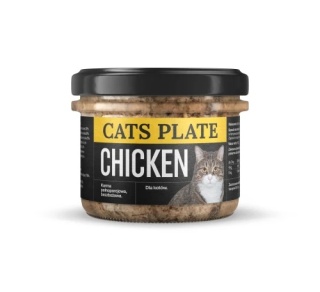Cats Plate Kurczak 180g karma monobiałkowa dla kota
