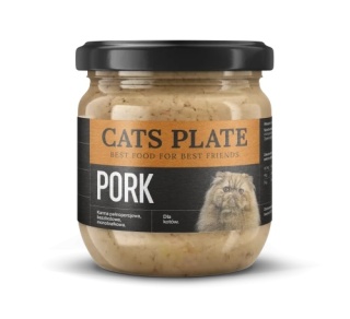 Cats Plate Pork 360g - karma dla kota z mięsa wieprzowego