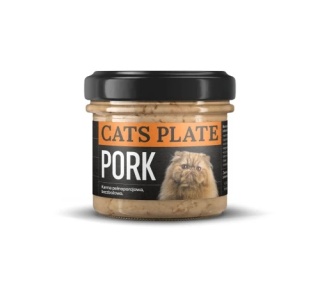 Cats Plate Pork - karma dla kota z mięsa wieprzowego 100g