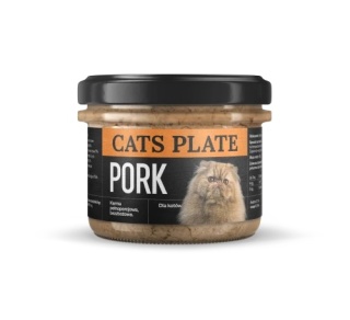 Cats Plate Pork - karma dla kota z mięsa wieprzowego 180g