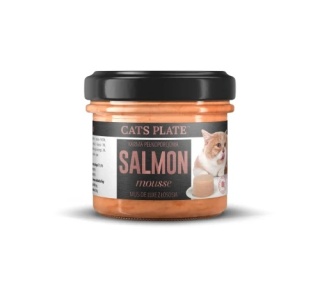 Cats Plate Salmon mousse - mus z łososia dla kotów 100g