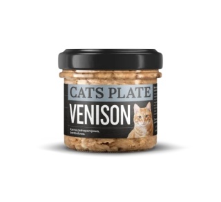 Cats Plate Venison - karma dla kota z mięsa sarny 100g