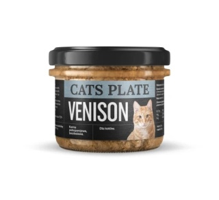 Cats Plate Venison - karma dla kota z mięsa sarny 180g