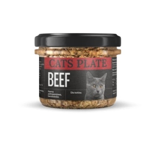 Cats Plate Wołowina i Indyk 180g dla kota