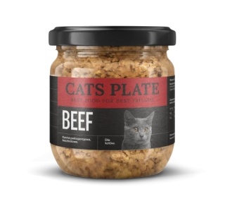 Cats Plate Wołowina i Indyk 360g - karma dla kota