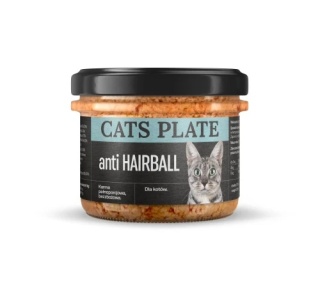Cats Plate anti HAIRBALL Duck - karma dla kota formuła odkłaczająca 180g