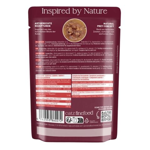 Catz Finefood Feines Filet Kurczak i wołowina fileciki w sosie - mokra karma dla kota 85g