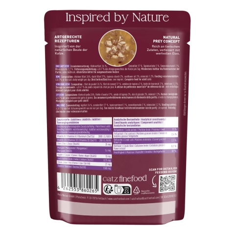 Catz Finefood Feines Filet Kurczak i kaczka fileciki w sosie - mokra karma dla kota 85g