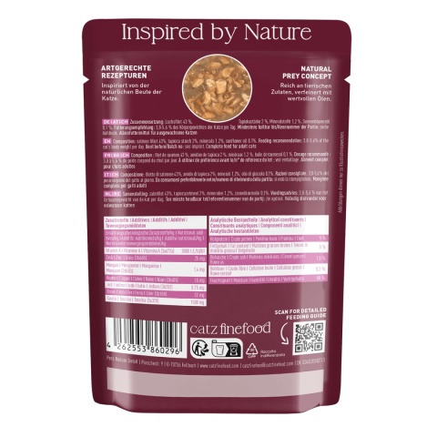 Catz Finefood Feines Filet Łosoś fileciki w sosie - mokra karma dla kota 85g