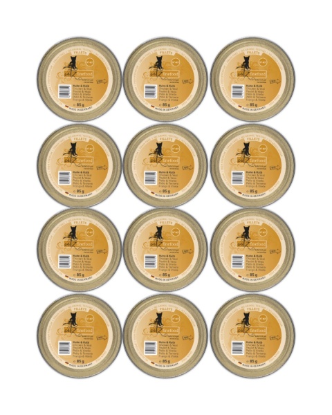 Catz Finefood Filety N.407 Zestaw Kurczak i cielęcina 12x85g dla kota
