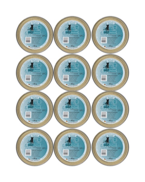 Catz Finefood Filety N.413 Zestaw Kurczak i tuńczyk 12x85g dla kota
