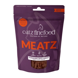 Catz Finefood Meatz Wild Mix - królik kaczka jeleń przysmak dla kota 45g
