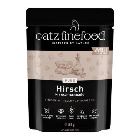 Catz Finefood Purrrr N.121 Jeleń - saszetka dla kota 85g