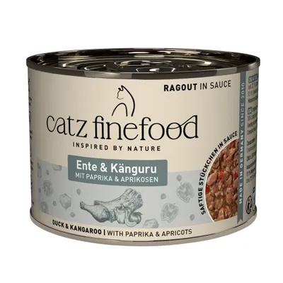Catz Finefood Ragout N.607 Kaczka i kangur - karma dla kota w sosie 190g