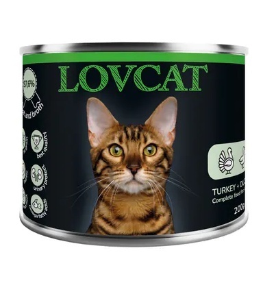 Coyote LOVCAT Best Turkey & Duck puszka dla kotów 200g