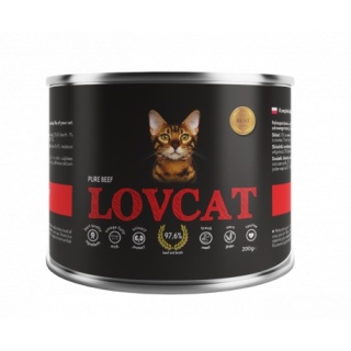 Coyote LOVCAT Pure Beef puszka dla kota 200g