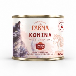 FARMA Konina - karma mokra dla kota monobiałkowa 200g