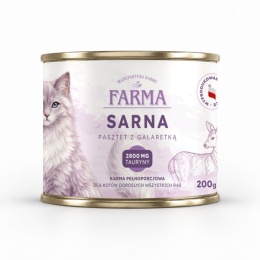 FARMA Sarna - karma mokra dla kota monobiałkowa 200g