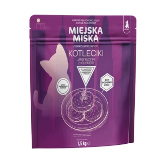 Gaczoo Miejska Miska Kotleciki Style jagnięcina z indykiem dla kociąt 1,5kg