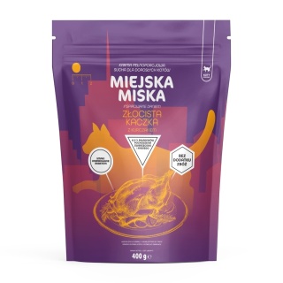 Gaczoo Miejska Miska Złocista kaczka z kurczakiem 400g