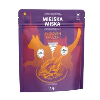 Gaczoo Miejska Miska Złocista kaczka z kurczakiem 1,5kg