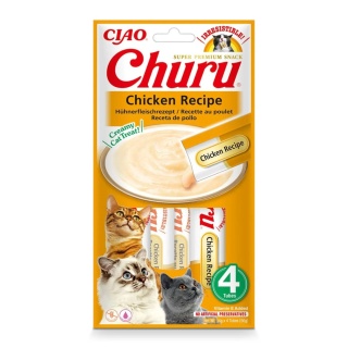 INABA CHURU Kremowe przysmaki dla kotów - kurczak 4x14g
