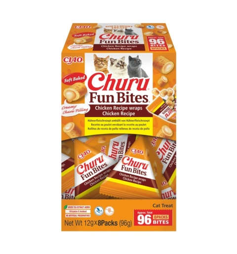 INABA Cat Fun Bites CHICKEN 8x12g - przysmaki dla kota 96g
