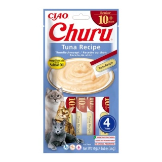 INABA Churu SENIOR Tuna kremowe przysmaki dla kotów - tuńczyk 4x14g