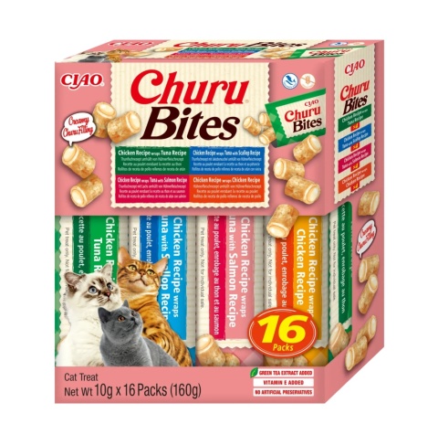 Inaba Cat Churu BITES Chicken Variety 16x10g