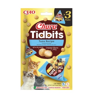 Inaba Churu TIDBITS TUNA 3x12g - przysmak dla kota z tuńczykiem