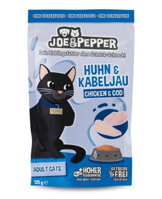 Joe & Pepper Huhn Kabeljau kurczak i dorsz - mokra karma dla kota 125g