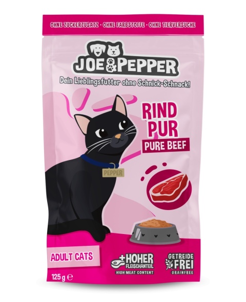 Joe & Pepper Rind Pur wołowina - mokra karma dla kota 125g