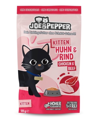 Joe & Pepper Kitten Huhn Rind kurczak wołowina - mokra karma dla kociąt 125g