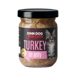John Dog for Cats indyk w galaretce Kitten dla kociąt 100g